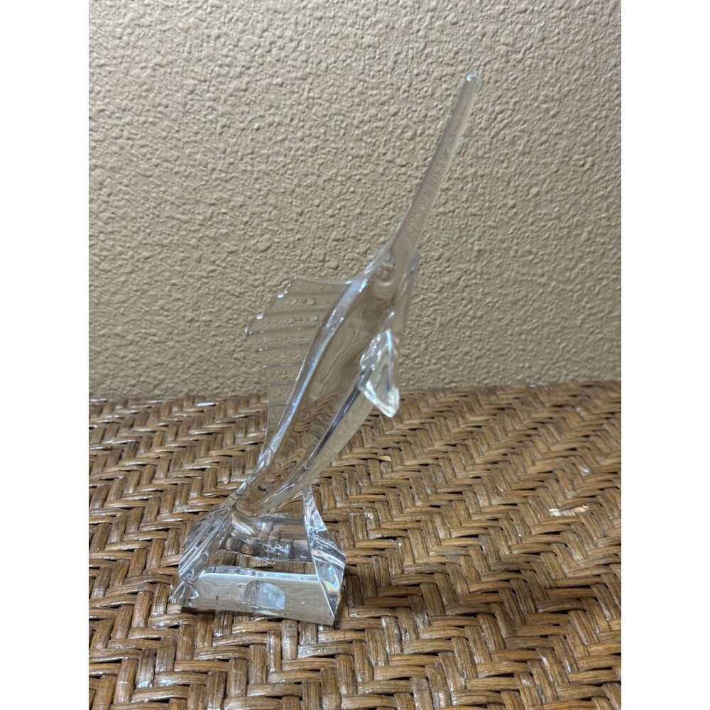 Vintage J.G. Durand – Crystal d’Arques Swordfish Paperweight Figurine